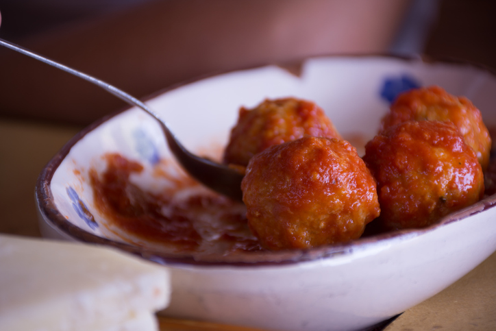 Polpette di ricotta col sugo&nbsp;(Calabria)