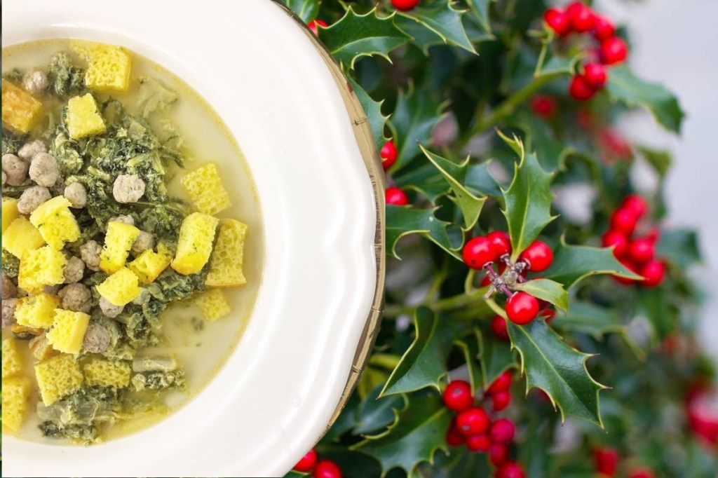 Pizza rustica in brodo&nbsp;(Molise)