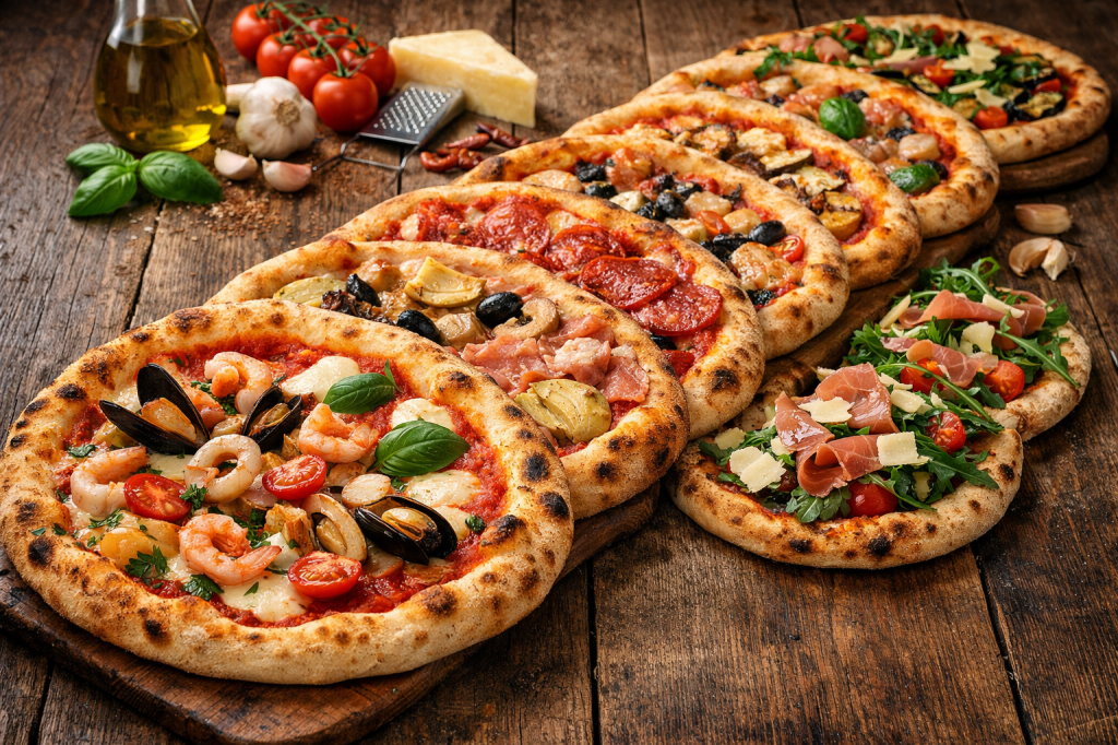 La pizza: dalla “Ai frutti di mare” alla “Vegetariana” — viaggio tra classiche e&nbsp;moderne